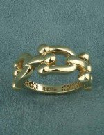 Кольцо из лимонного золота