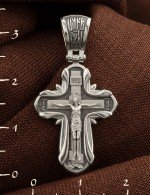 Крест из белого золота