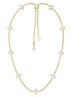 Колье из лимонного золота c бирюзой