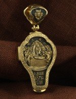 Крест из лимонного золота