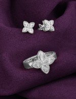 Серьги из белого золота