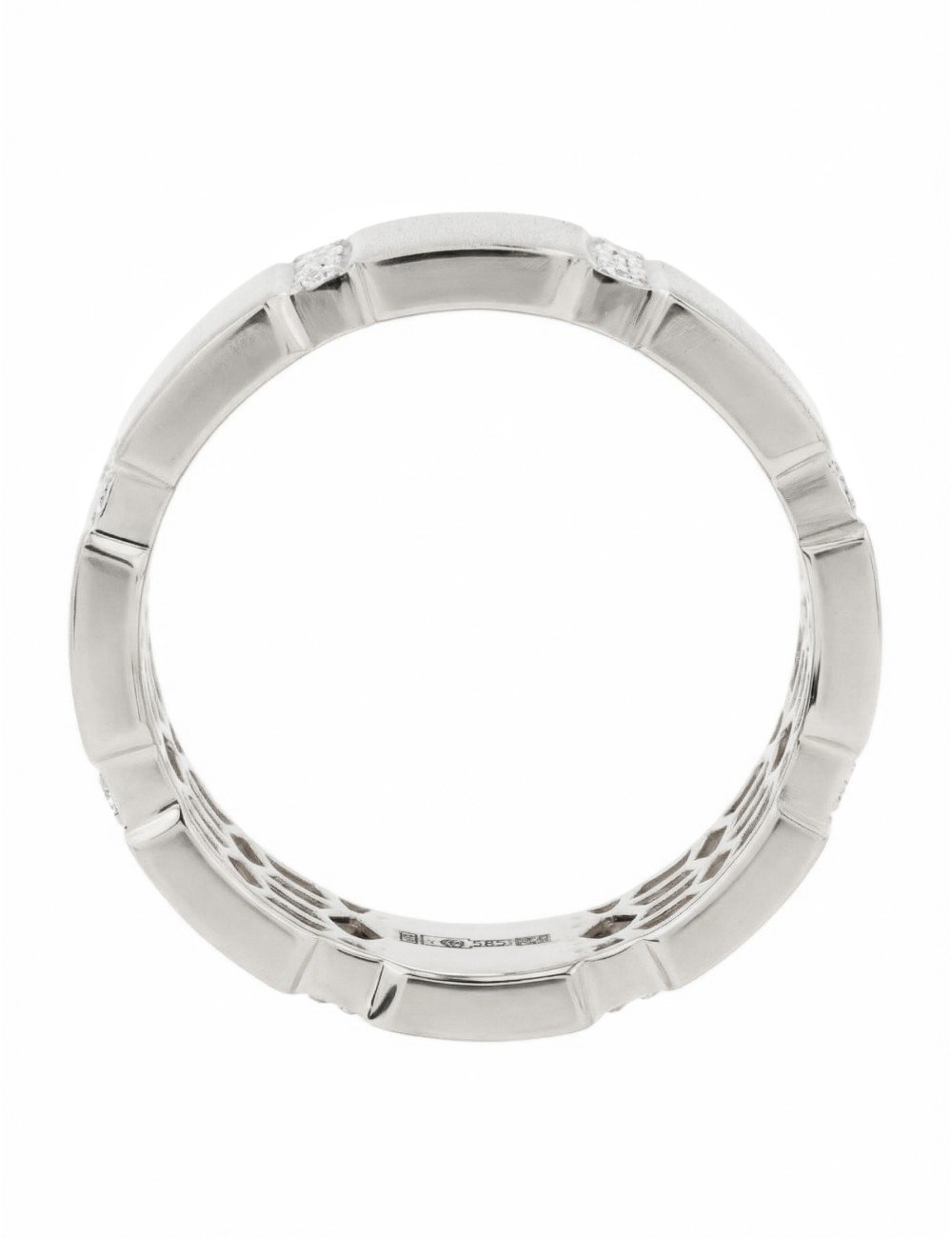 Кольцо из белого золота c бриллиантами