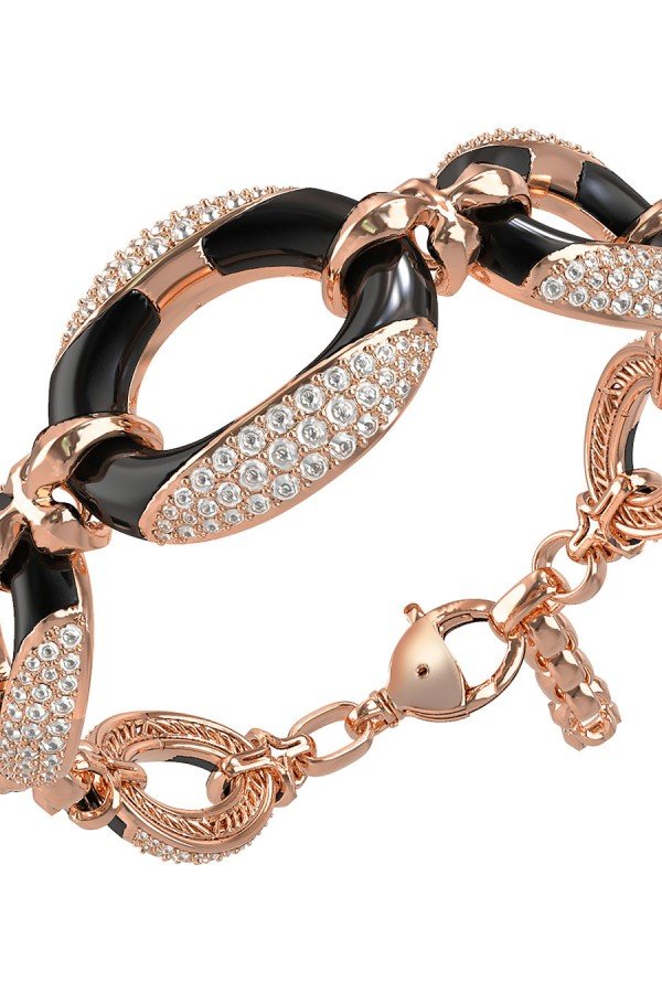 Браслет из золота c бриллиантами и ониксом