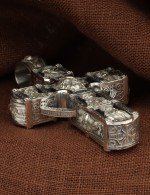 Крест из серебра 925 пробы c эбеновым деревом