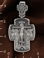 Крест из белого золота