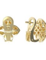 Серьги из лимонного золота c бриллиантами