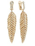 Серьги из золота c бриллиантами