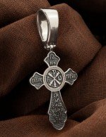 Крест из белого золота