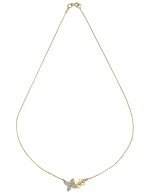 Колье из лимонного золота c бриллиантами