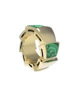 Подвеска из лимонного золота c малахитом