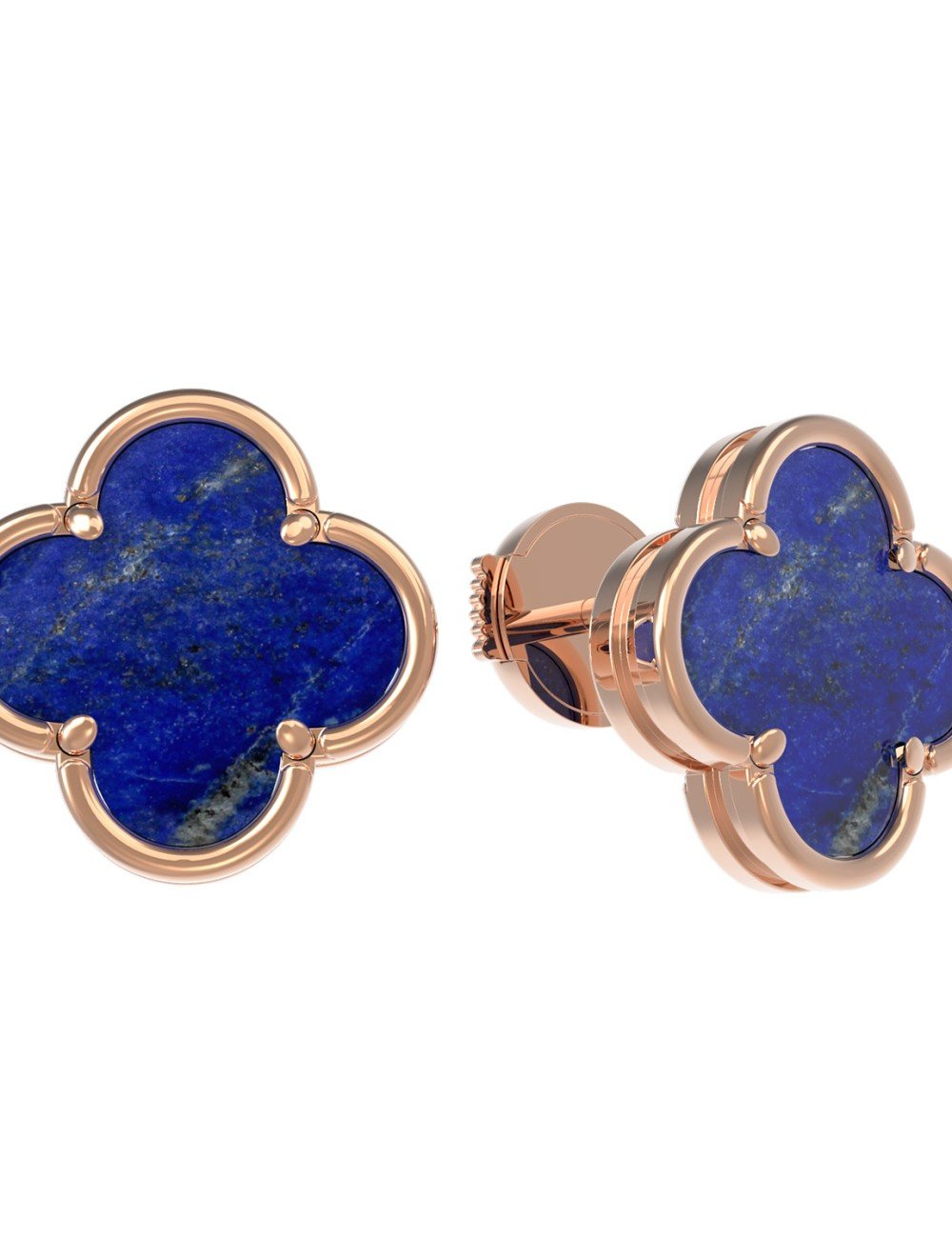 Серьги из золота c лазуритом