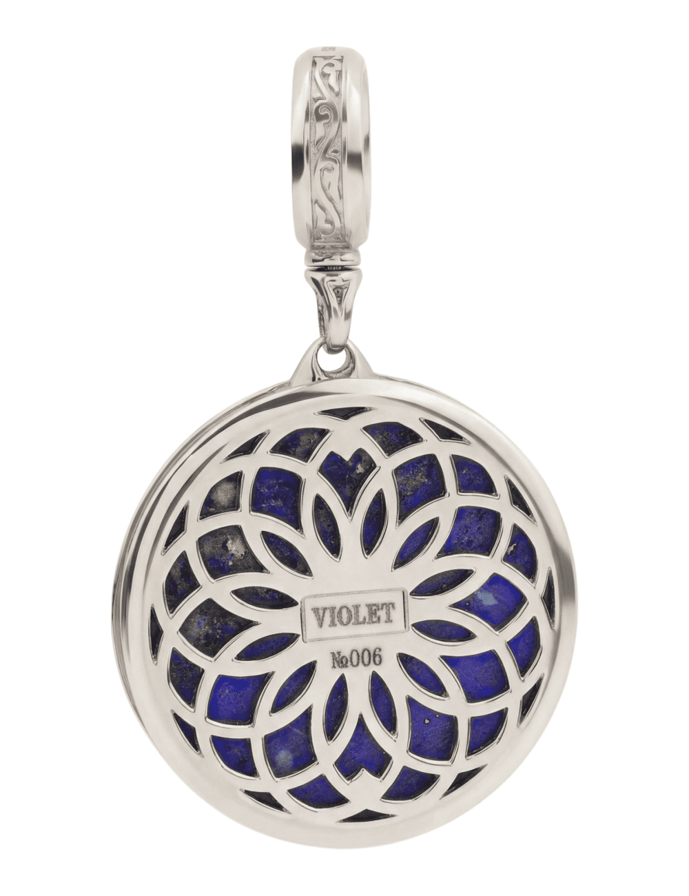 Подвеска из белого золота c лазуритом