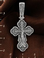 Крест из белого золота