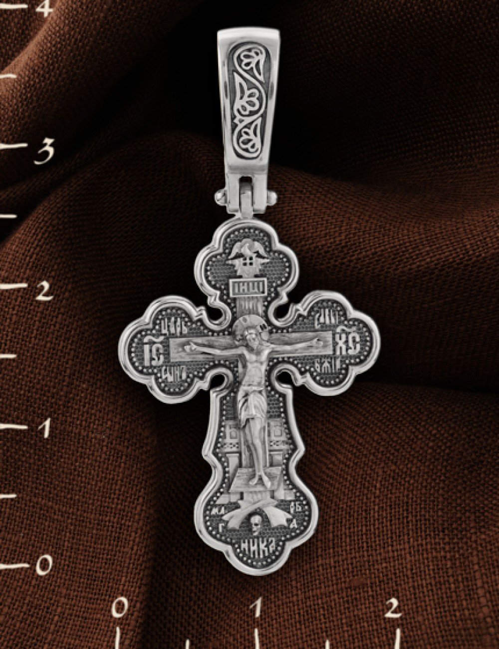 Крест из белого золота