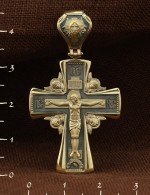 Крест из лимонного золота