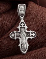 Крест из белого золота