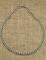 Цепь из серебра c рубином