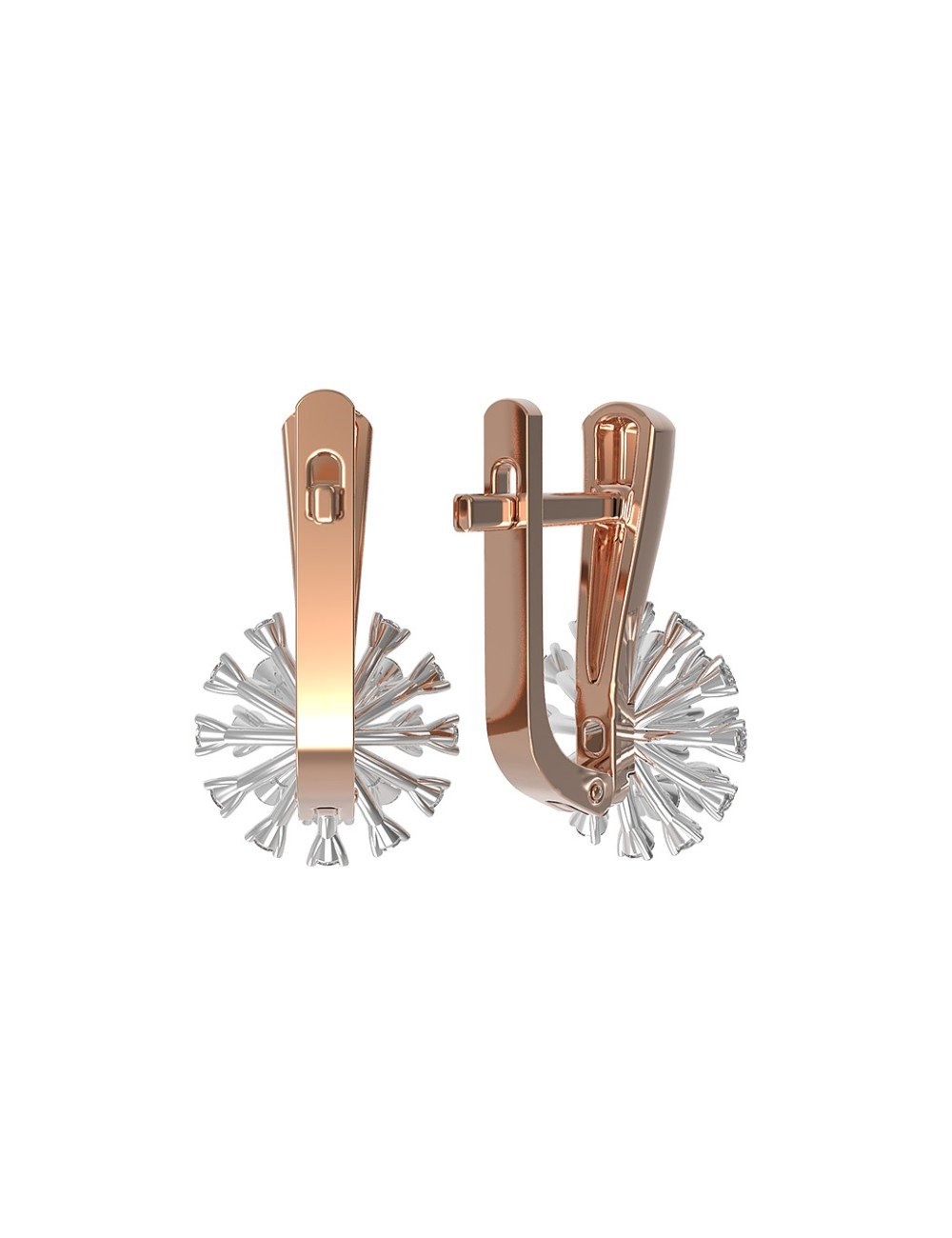 Серьги из золота c бриллиантами