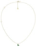 Колье из лимонного золота c малахитом