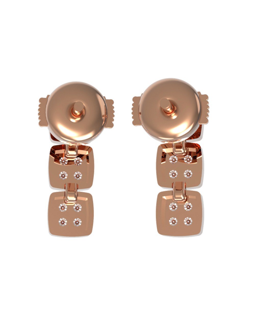 Серьги из золота c бриллиантами