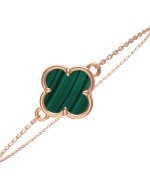 Браслет из золота c малахитом