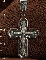 Крест из белого золота