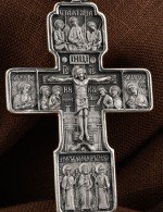 Крест из белого золота