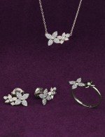 Кольцо из белого золота c бриллиантами