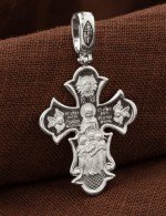 Крест из белого золота