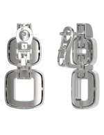 Серьги из белого золота c бриллиантами