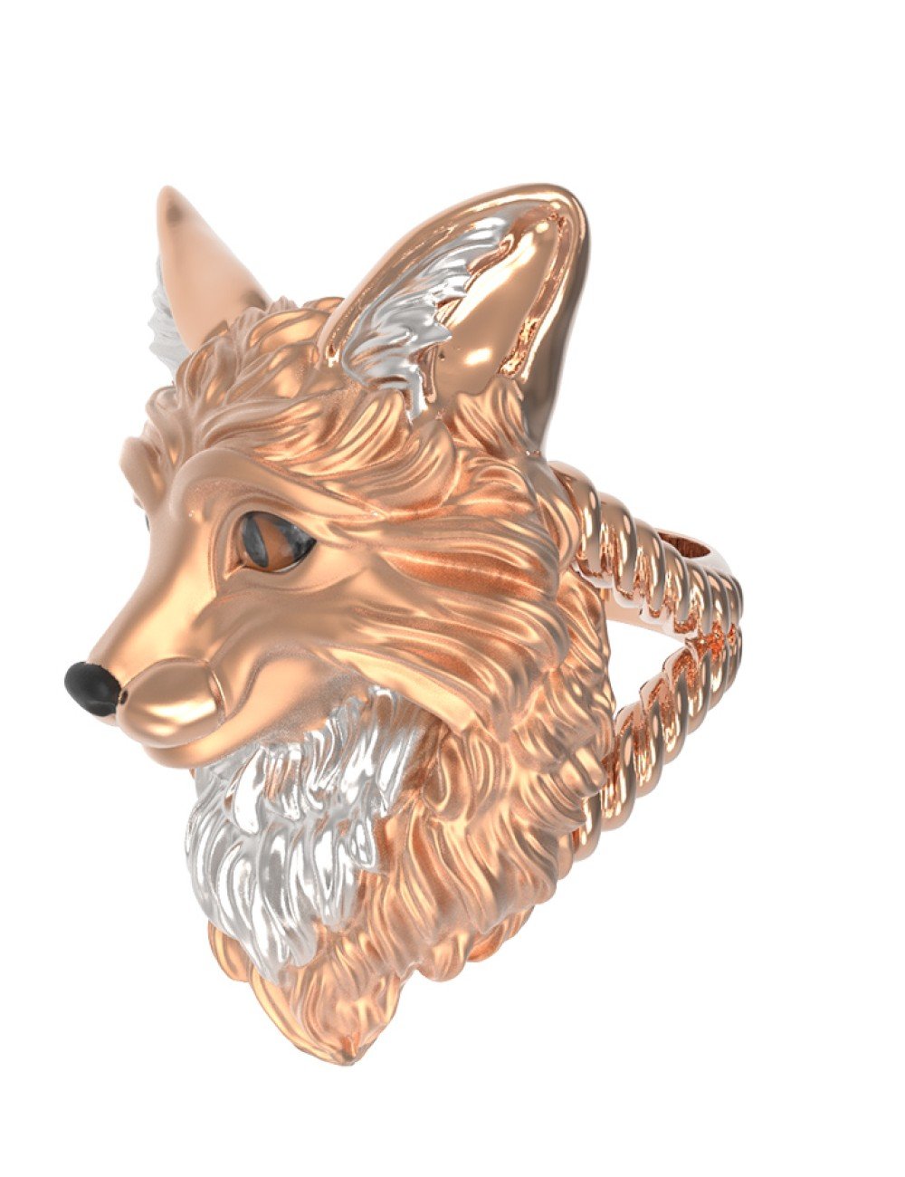 Кольцо из золота c эмалью