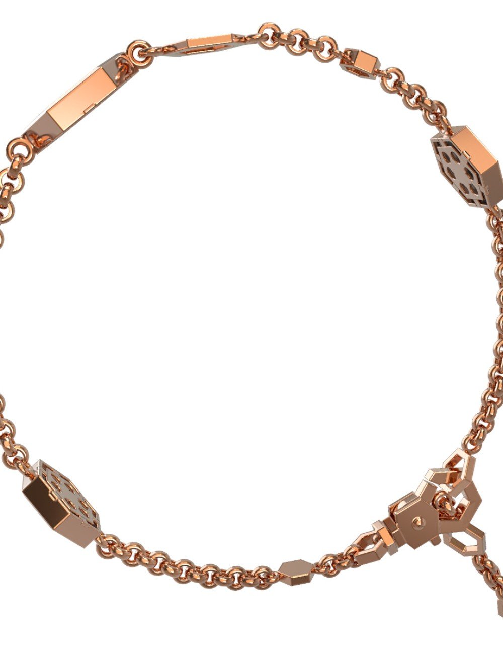 Браслет из золота c бриллиантами, ониксом и перламутром