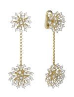 Серьги из лимонного золота c бриллиантами