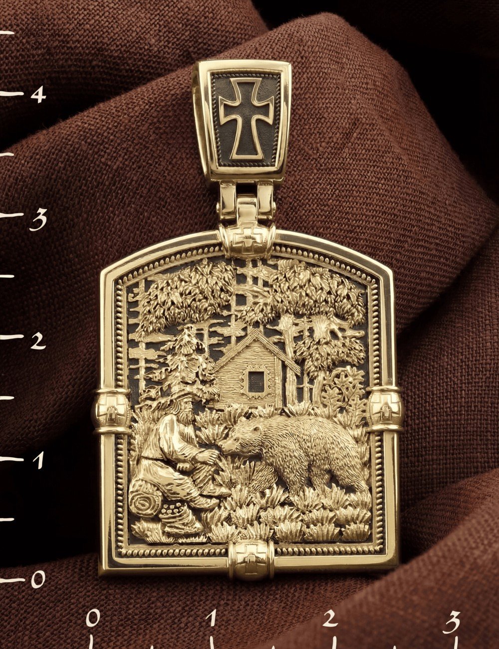 Образок из лимонного золота