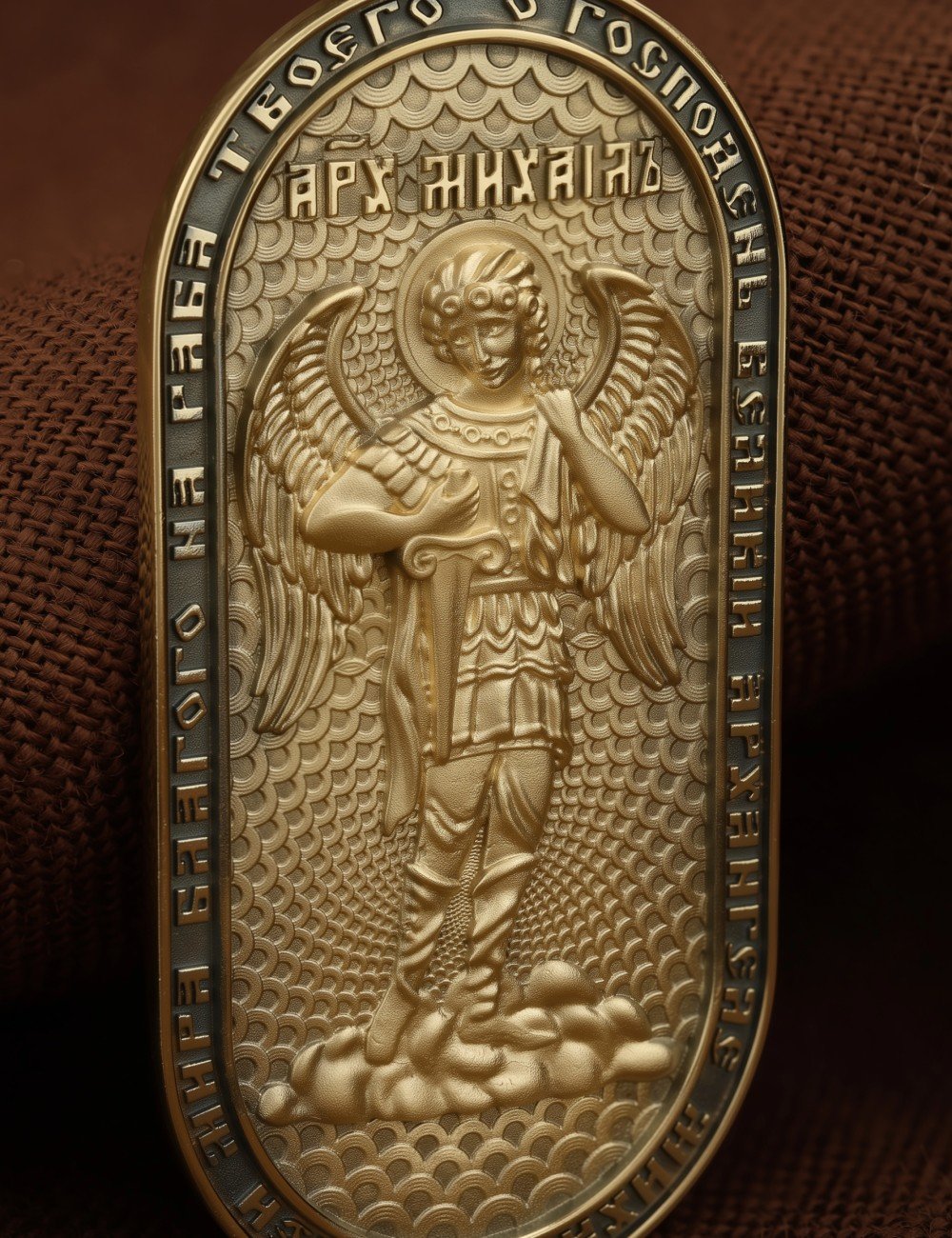 Образок из лимонного золота