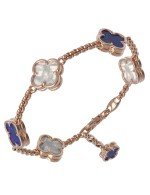 Браслет из золота c лазуритом и перламутром