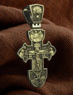 Крест из лимонного золота