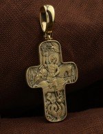 Крест из лимонного золота