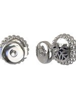 Серьги из белого золота c лазуритом