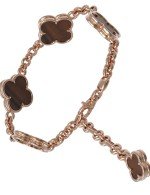 Браслет из золота c тигровым глазом