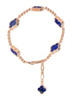 Браслет из золота c лазуритом