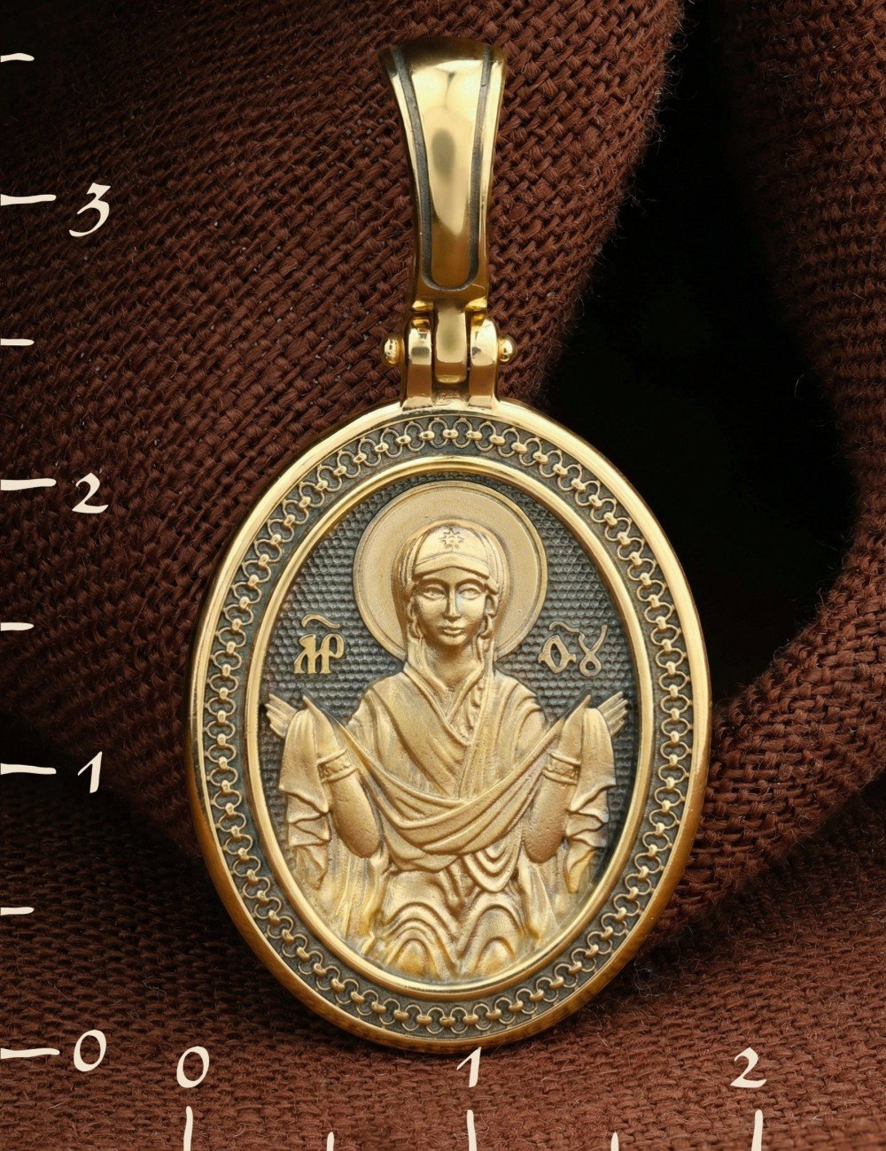 Образок из лимонного золота