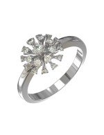 Кольцо из белого золота c бриллиантами