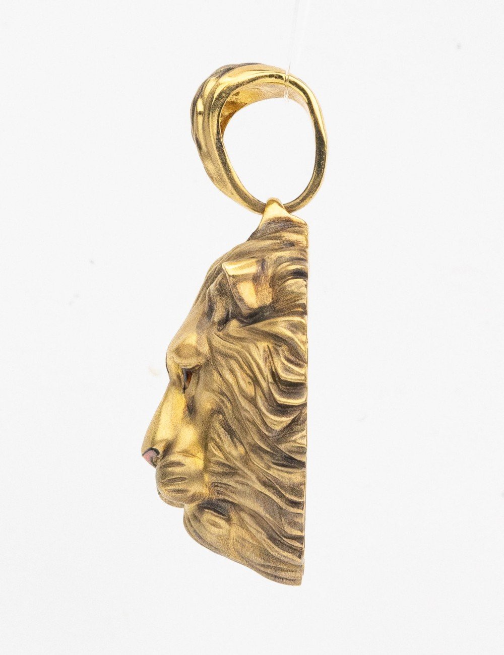 Подвеска из лимонного золота c эмалью