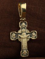 Крест из лимонного золота