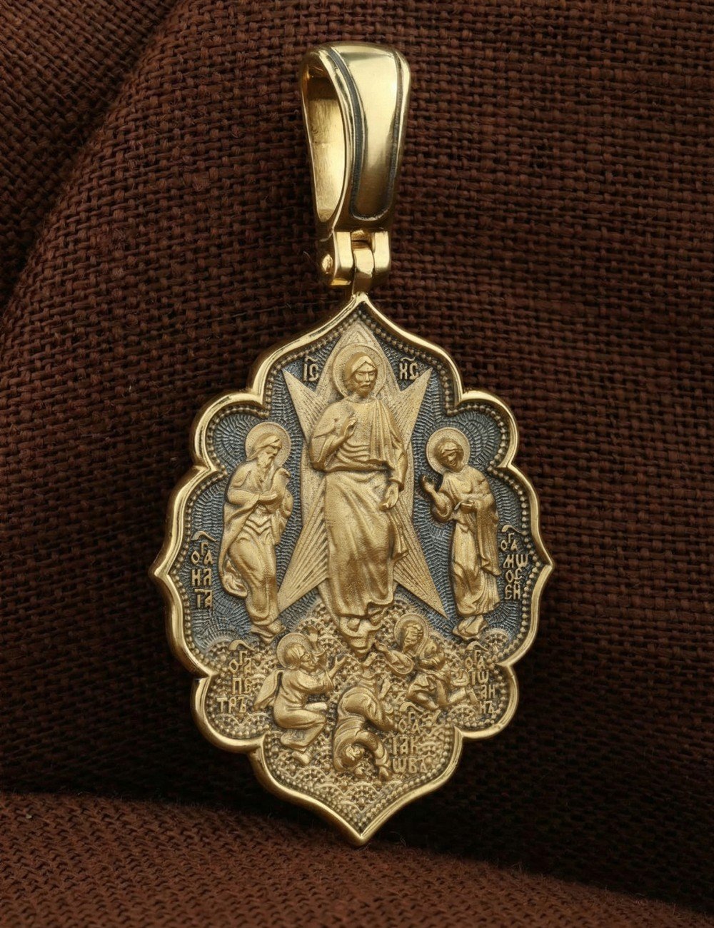 Образок из лимонного золота