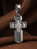 Крест из белого золота