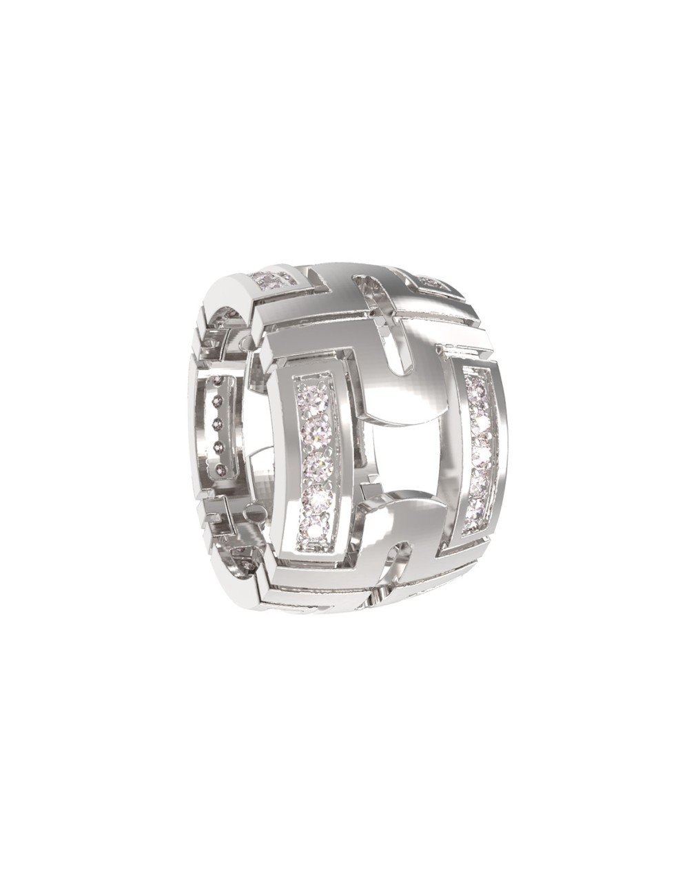 Подвеска из белого золота c бриллиантами