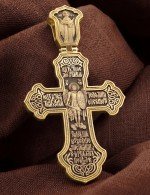 Крест из лимонного золота