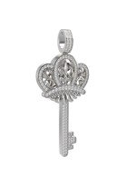 Подвеска из белого золота c бриллиантами